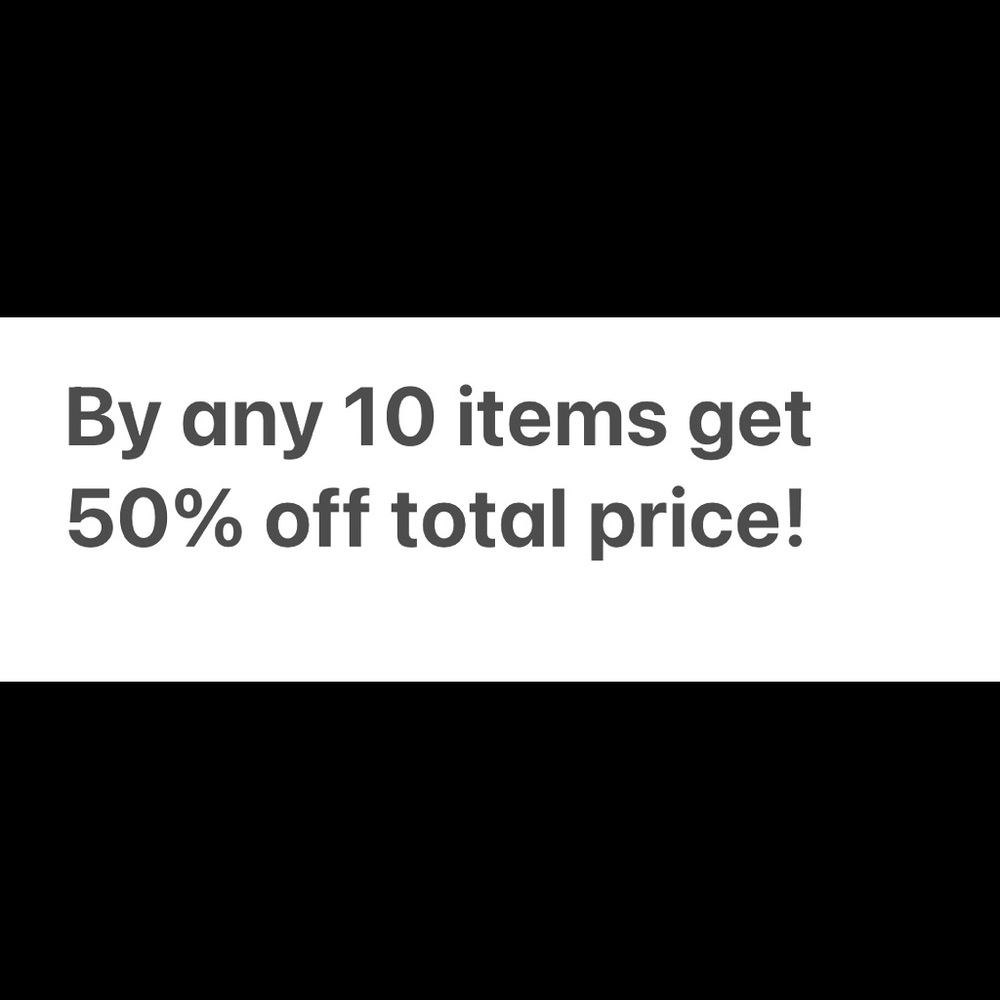 Half off sale